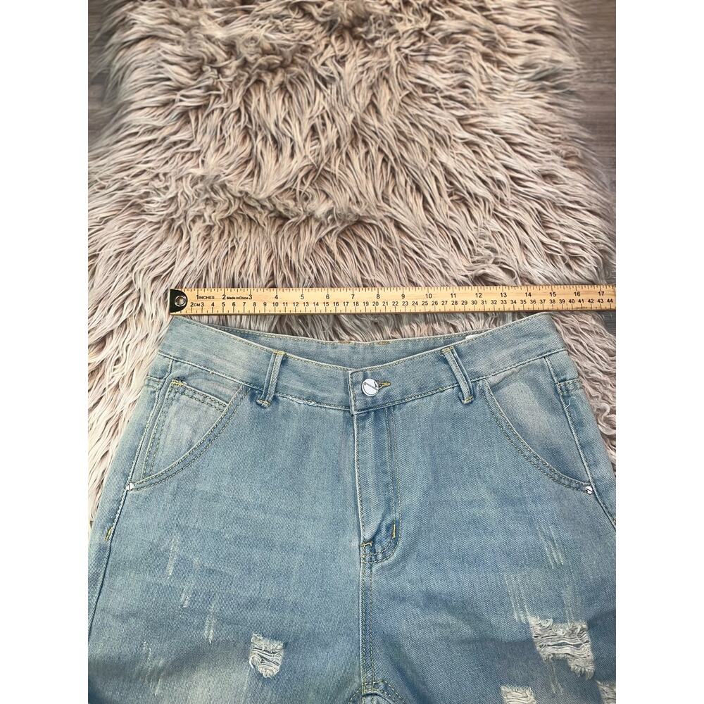 Collection wear fashion women’s distressed blue jeans - Picture 7 of 11